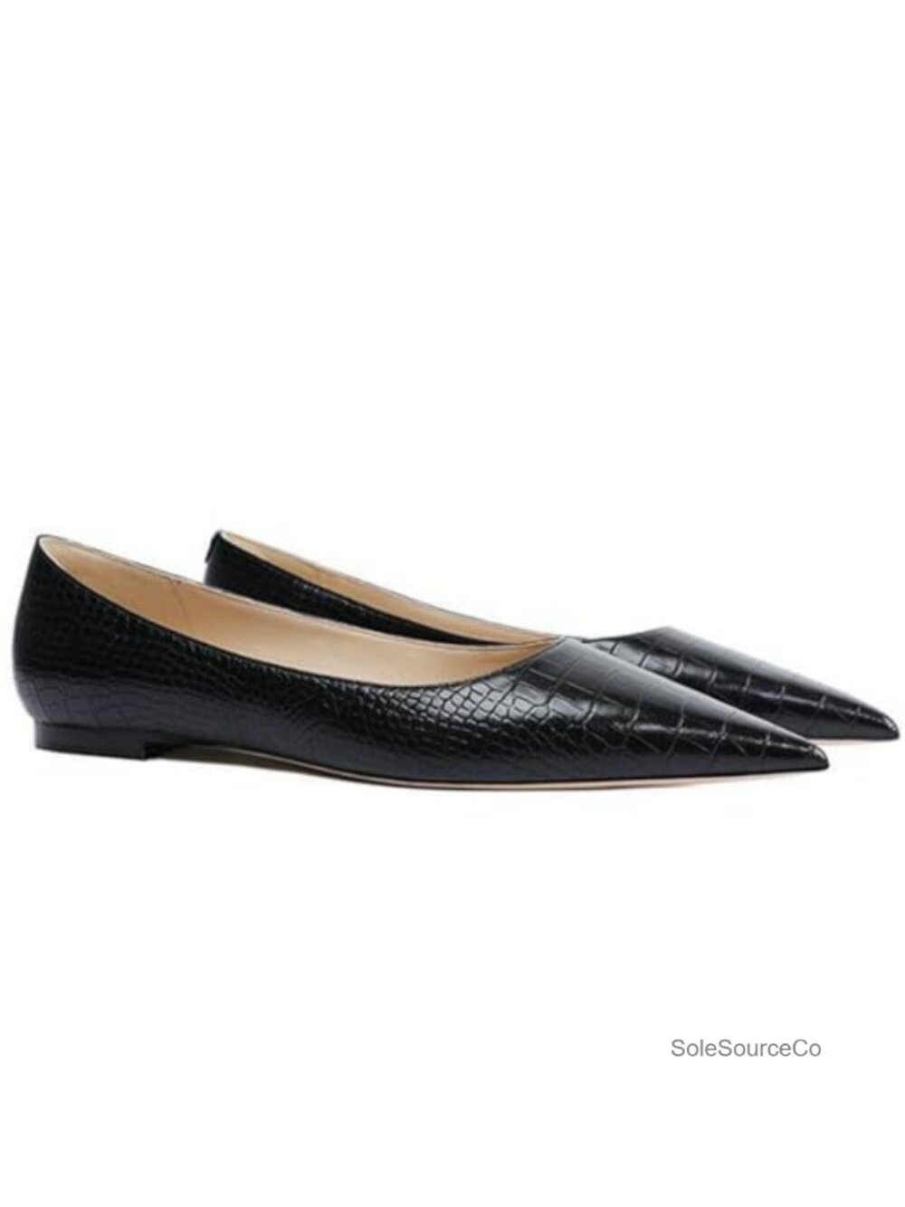 Patent Leather Pointed Toe Flat Shoes Women Comfort Dress Walking Flats